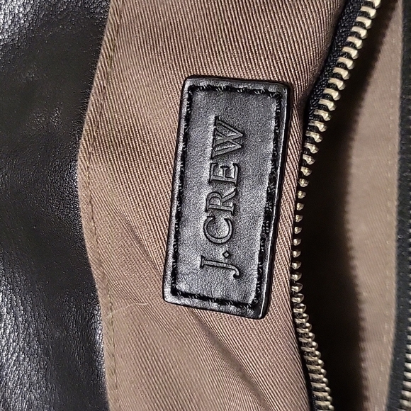 J.Crew Black Leather Messenger Bag. EUC - Picture 15 of 15
